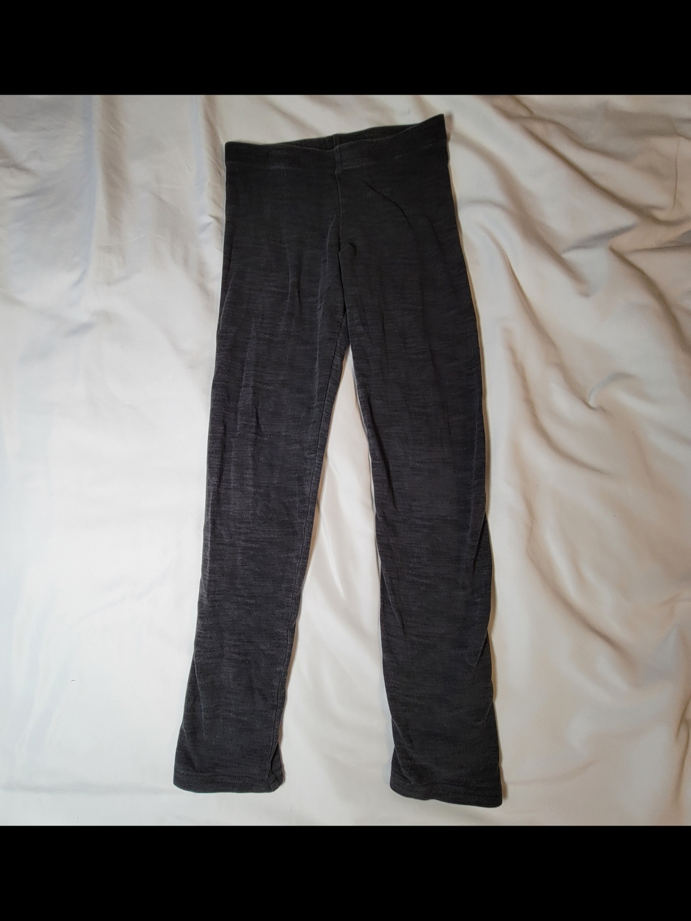 Girls Old Navy Dark Heather Grey High-Waist Stretch Leggings - Size M